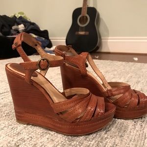 FRYE Leather Wedges Size 7